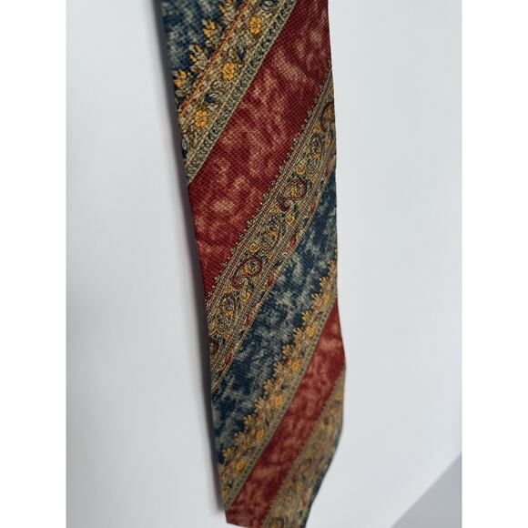 HUNTING HORN J. RIGGINGS Men's SILK Tie‎ Striped 55”x4” - Picture 3 of 4